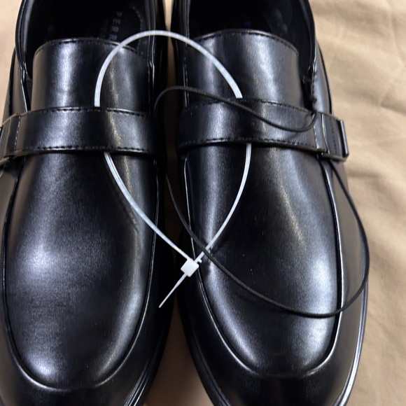 Perry Ellis Portfolio Ultra Foam Men\'s Black Leather Buckle‎ Loafers Dress Shoes main image 6